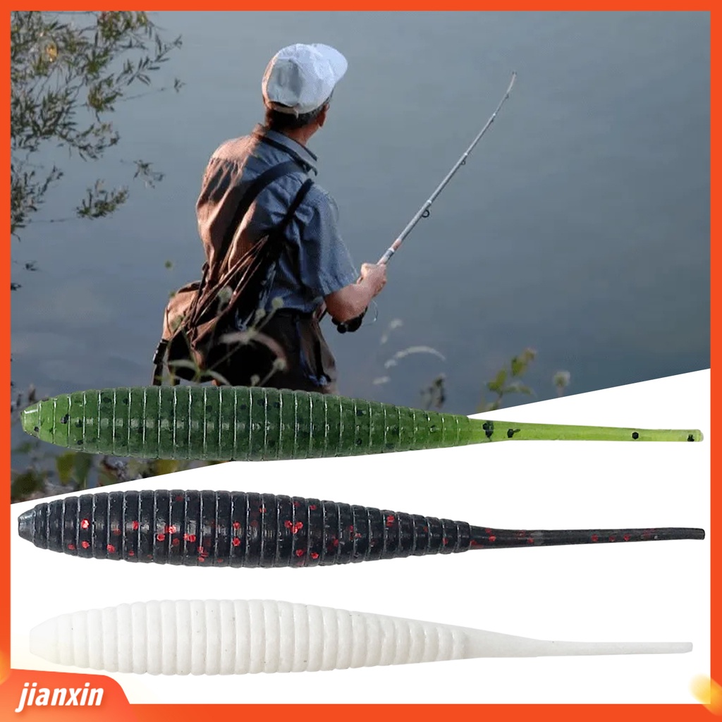 (In Stock) 4 Pcs 100mm 5.5g Lembut Umpan Pancing Cacing Thunderbug Buatan Semua Air Umpan Pancing Perlengkapan Memancing