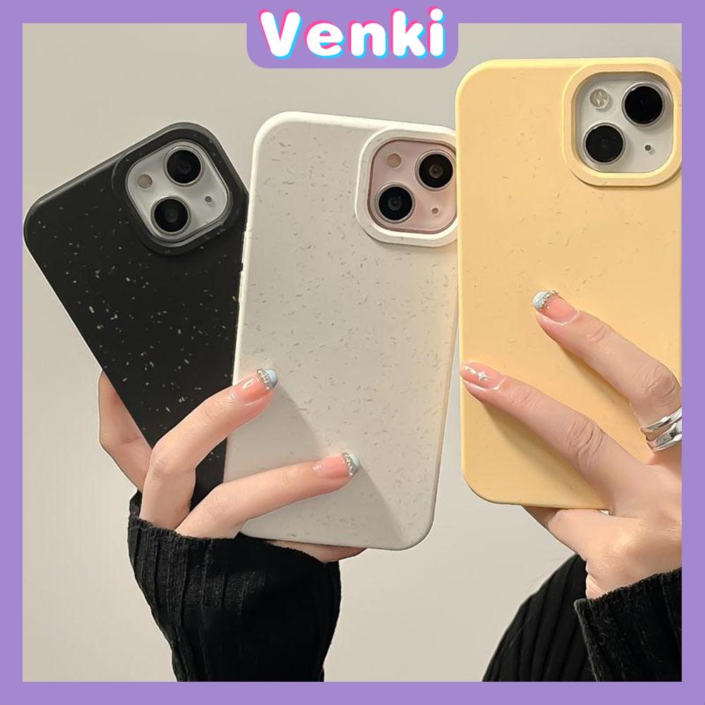 VENKI - Untuk iPhone 11 iPhone Case Ramah Lingkungan Rumput Gandum Phone Case TPU Lembut Shockproof Perlindungan Sederhana Warna Solid Kompatibel dengan iPhone 14 13 Pro max 12 Pro Max 11 xr xs 7 8