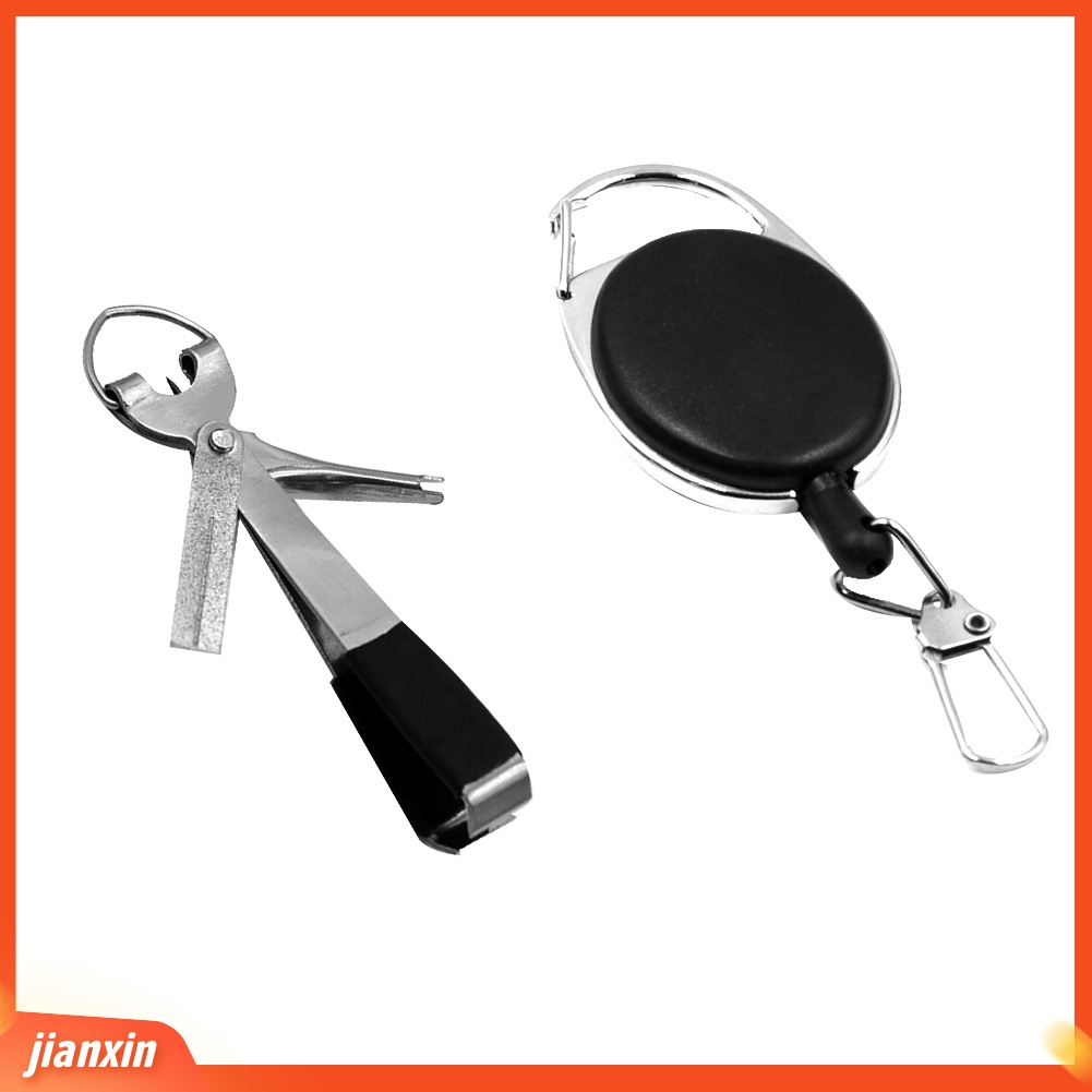 (In Stock) Fly Fishing Quick Knot Tool Fast Knotter Line Clipper Dengan Gantungan Kunci Ditarik