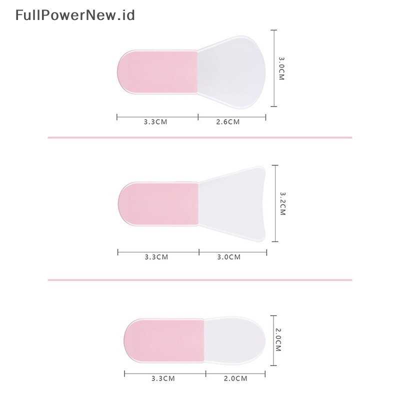 Power 3Pcs /Box Mini Silicone Face Mask Brush Lembut Masker Tongkat Alat Makeup Lumpur Wajah ID