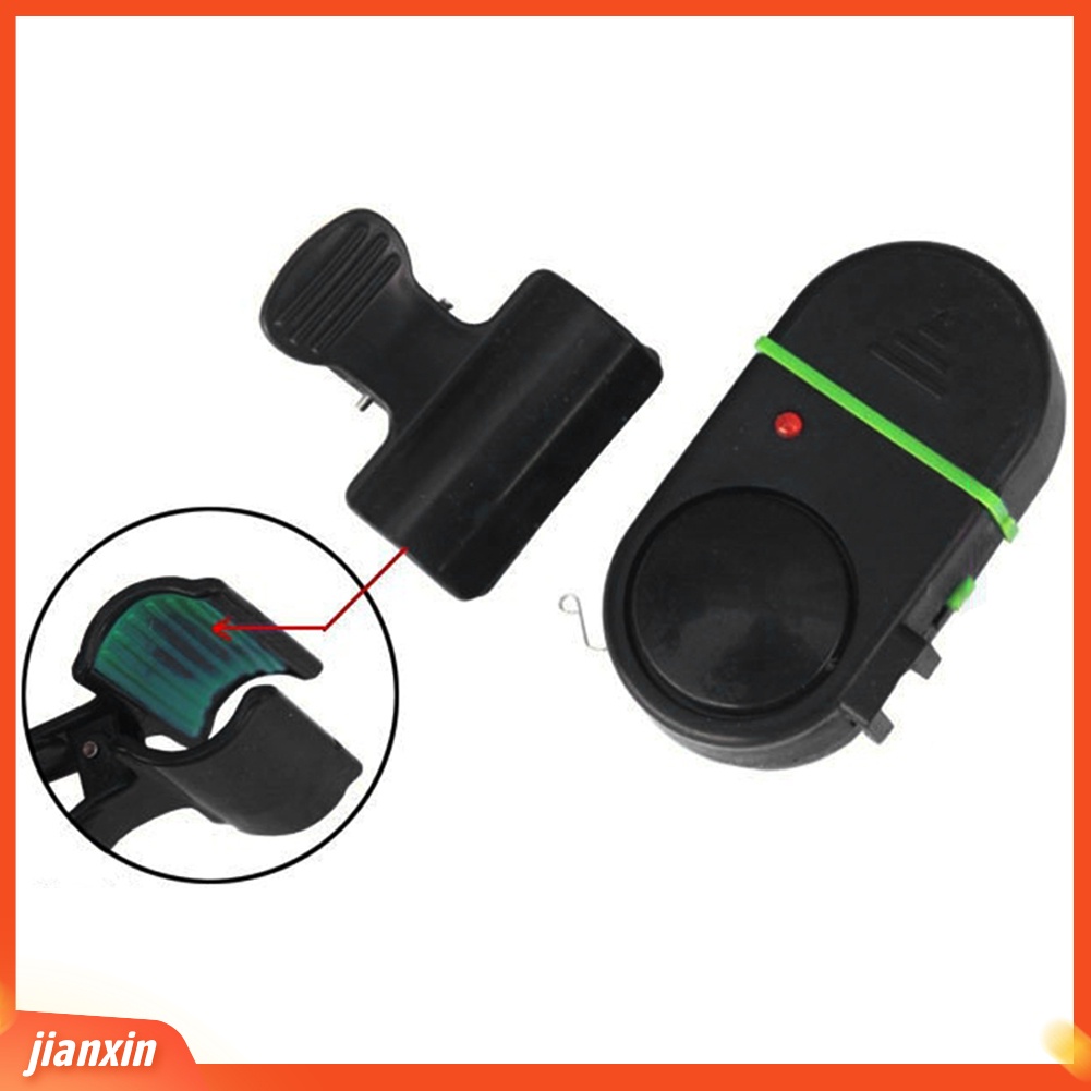 (In Stock) Lampu LED Elektronik Portabel Clip-on Pancing Gigitan Ikan Suara Alarm Bell