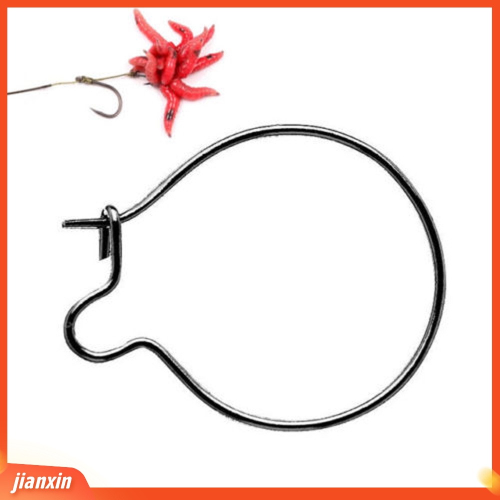 (In Stock) 20pcs S/M/L Stainless Steel Carp Fishing Maggots Klip Umpan Hook Tackle Tool