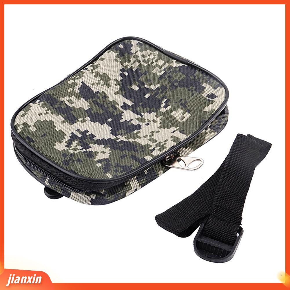 (In Stock) Tas Pinggang Gulungan Pancing Kamuflase Luar Ruangan Portable Tackle Holder Storage Pouch