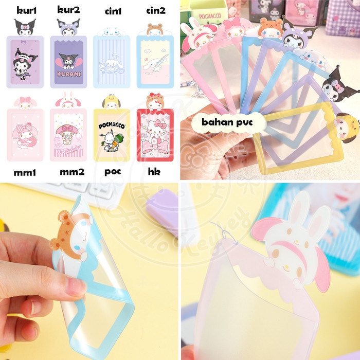 

[DD] pouch kartu foto kitty melody kuromi cinnamoroll pompompurin pochacco - kur1