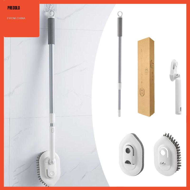 [Predolo] Sikat Gosok Lantai Gagang Panjang Sikat Toilet Genggam Untuk Ubin Rumah Bak