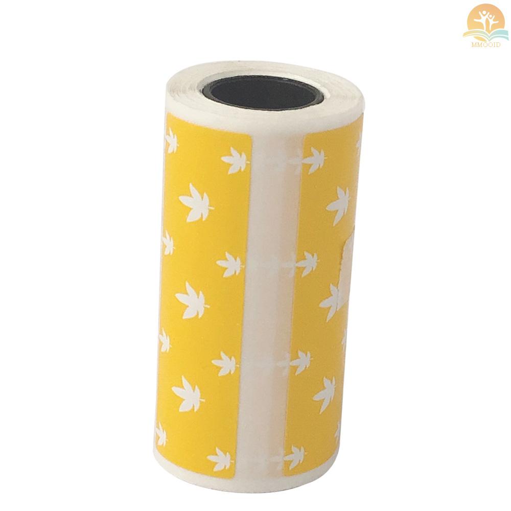 In Stock Lucu Kartun Label Thermal Langsung Roll 57*30mm (2.17*1.18in) Stiker Perekat Kuat Cetak Bening Untuk PeriPage A6 Pocket BT Thermal Printer, 3roll