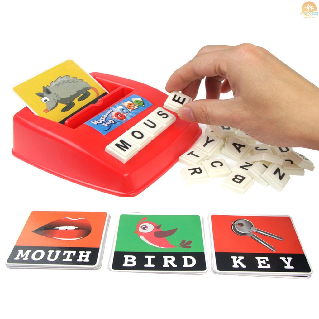 In Stock Matching Letter Game Ejaan Dan Pengenalan Kata Alfabet Dengan 26pcs Balok Huruf Kapital 30pcs Kartu Kata Hadiah Mainan Belajar Edukasi Paud Untuk Anak Perempuan Bo