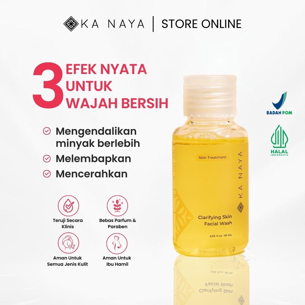 Ka Naya Facial Wash Sabun Wajah Glowing - Sabun Wajah Glowing - Cuci Muka Pria - Sabun Pemutih Wajah