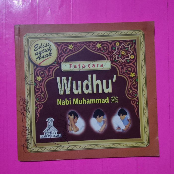 Buku anak tata cara wudhu Nabi Muhammad