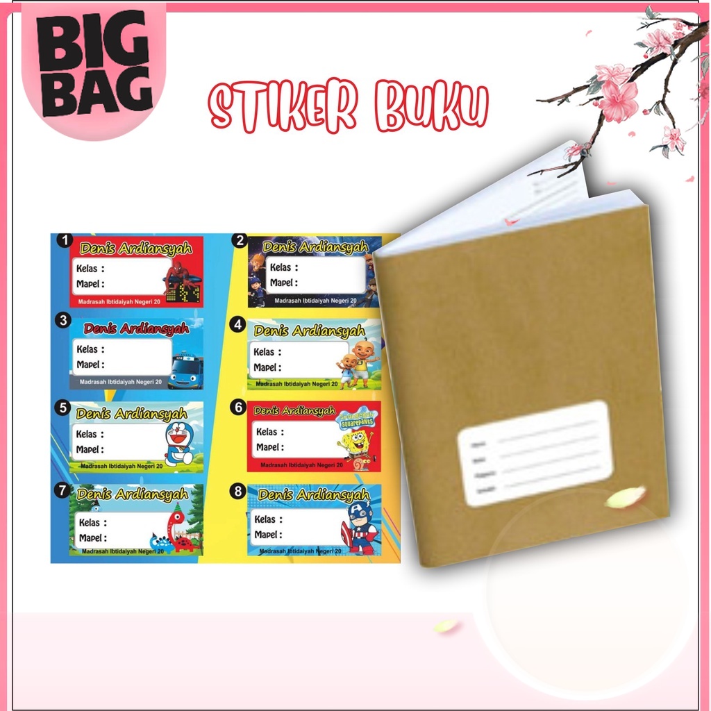 

Bigbag STIKER NAMA SEKOLAH ANAK (isi 30pcs)