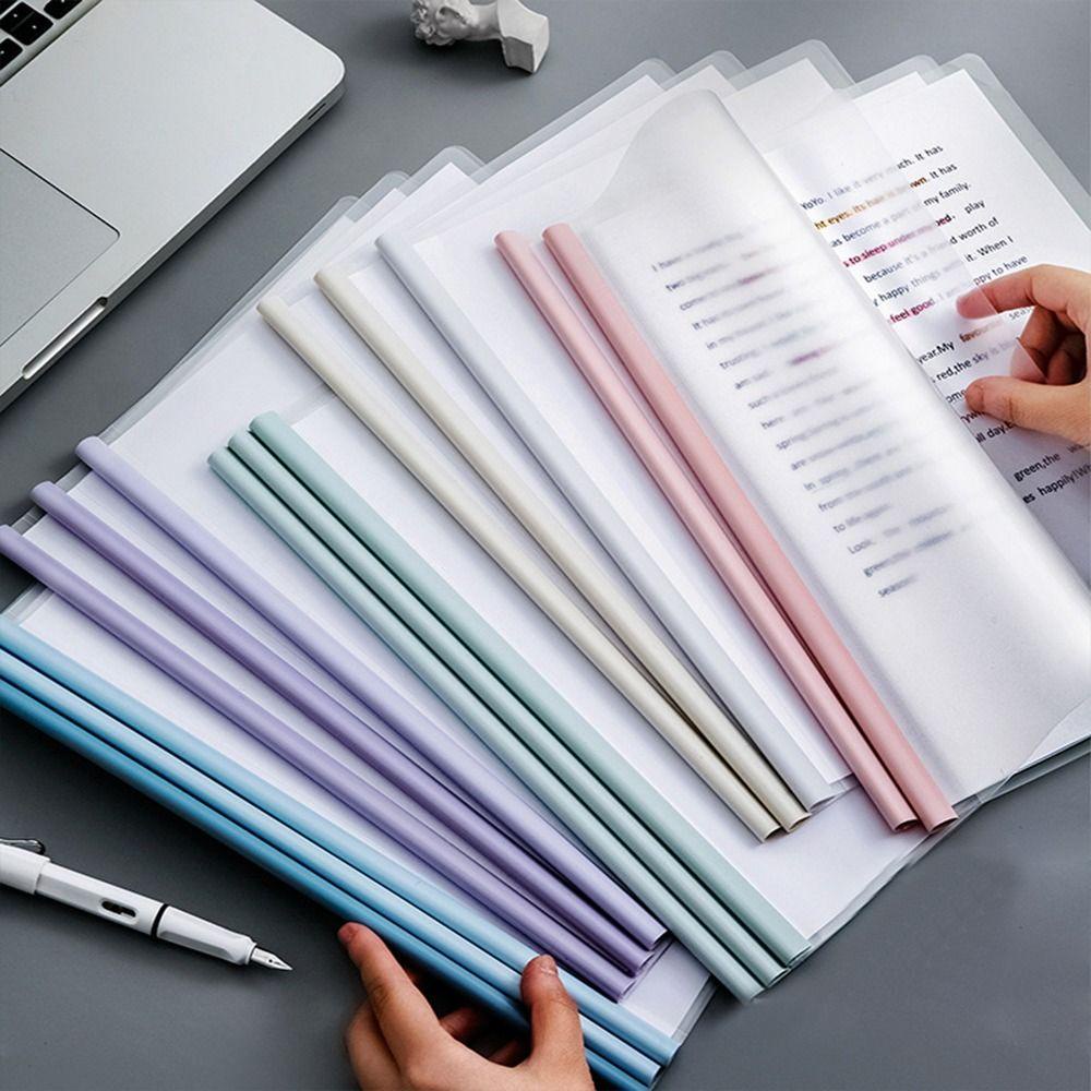 LANFY 10pcs /set Penjepit Folder File A4, Holder Klip File|Paper Folder, Folder Dokumen Akun Tangan Scrapbooking Tahan Air Multifungsi Untuk Kantor