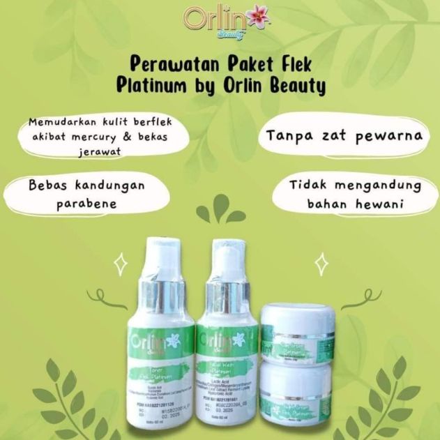 Princess Cosmetic Tegal - Orlin Beauty Skincare Paket Flek Platinum (FREE GIFT CANTIK)