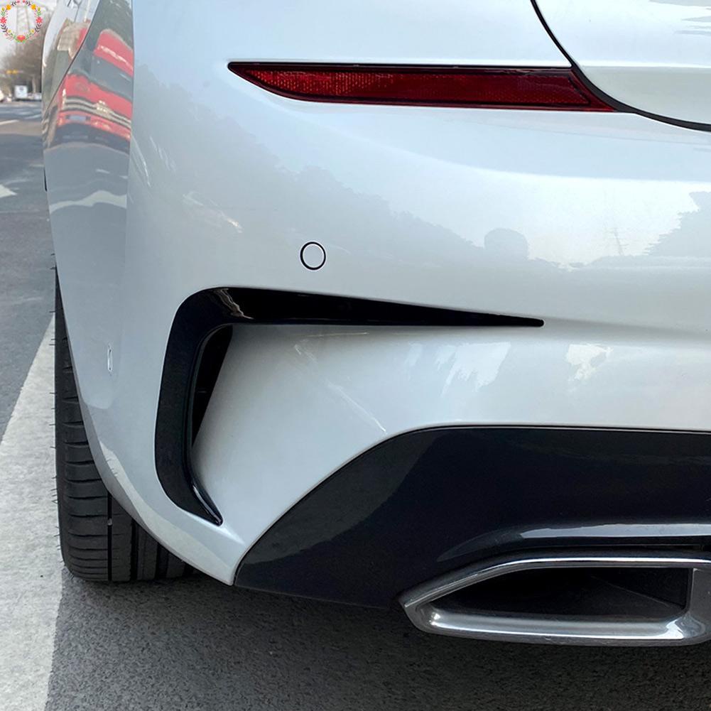 Untuk BMW G20 G28 2019+Rear Bumper Splitter Canard Cover Spoiler Vent Stiker