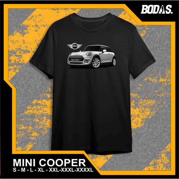 KAOS HITAM DISTRO OTOMOTIF MOBIL MINI COOPER