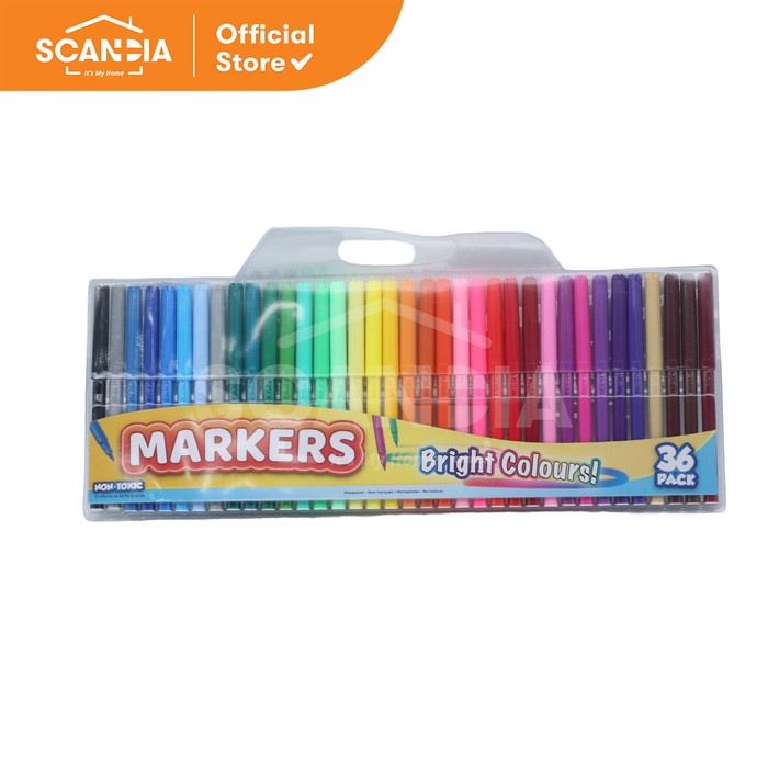

SCANDIA Spidol Colored Markers 36 Colours (SE0059)