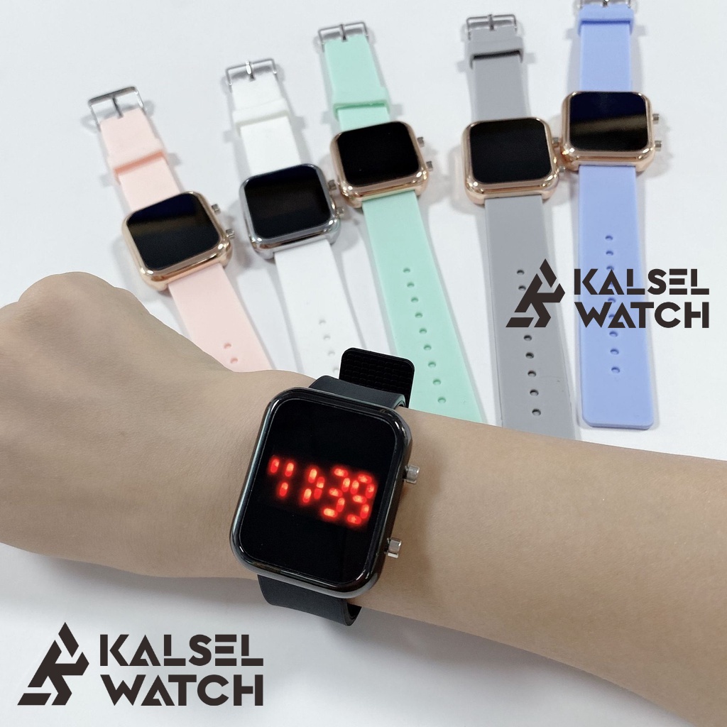 Jam Tangan Pria Wanita Olahraga Sport Lari Senam Yoga Digital Watch Elektronik Hadiah Kado Couple Pa