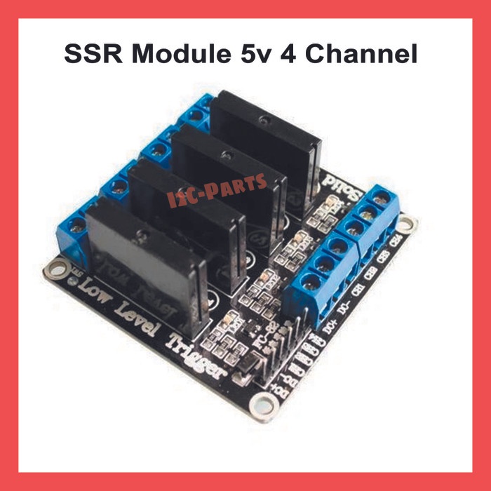 4 Channel SSR Low Level Solid State Relay Module 5V DC G3MB 202P