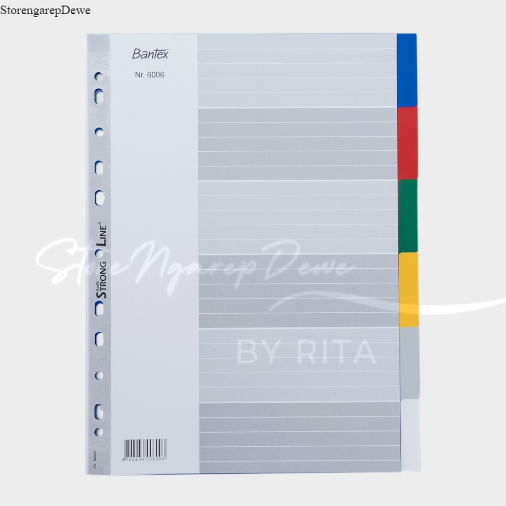 

Bantex PP Colour Divider A4 (6 pages) 6006 00 real produk bantex asli seperti gambar