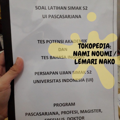 ⭐BARU (DISKON)⭐ soal latihan SIMAK untuk S2 UI - 2021