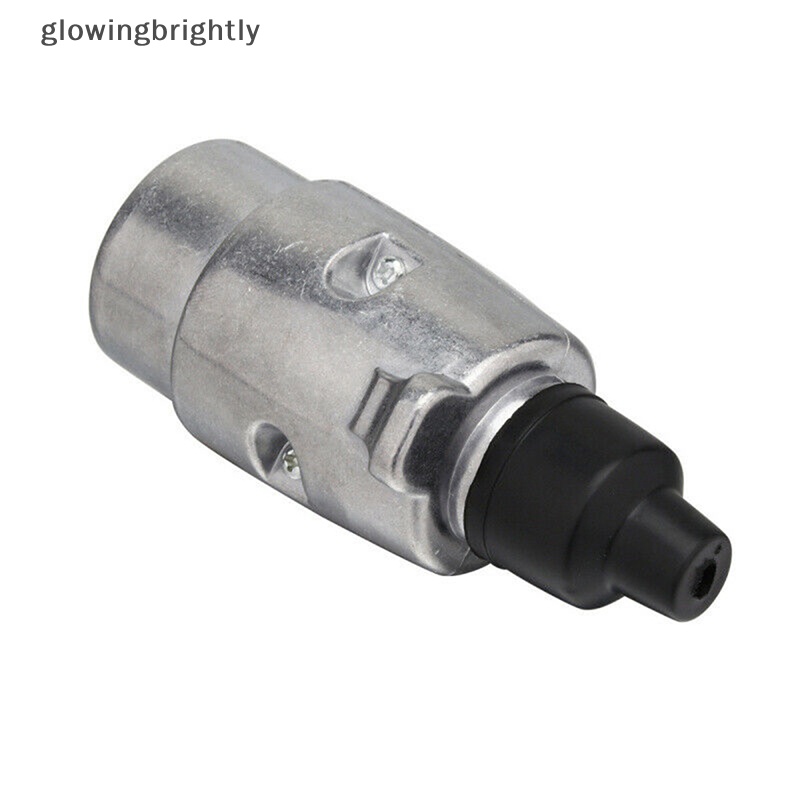 [glowingbrightly] Colokan 7pin Metal Trailer Towbar Towing Lights Socket Mobil Van Caravan 12V APM TFX