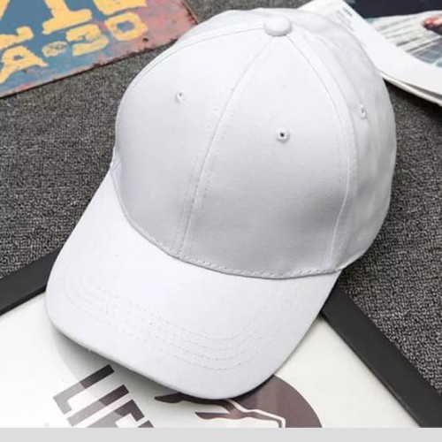 Harvional Topi Baseball Polos ( Pria & Wanita ) WARNA PUTIH