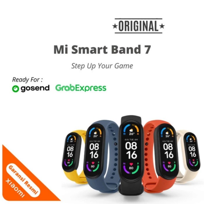 xiaomi band 7 Miband 7 Mi Band 7 Smartwatch 1.62" Layar AMOLED - Hitam