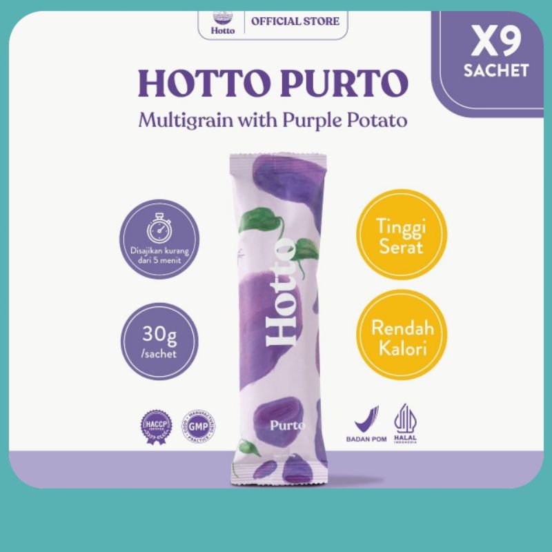 

Hotto Purto Oat 9 Sachet Multi grain sachet eceran hotto purto