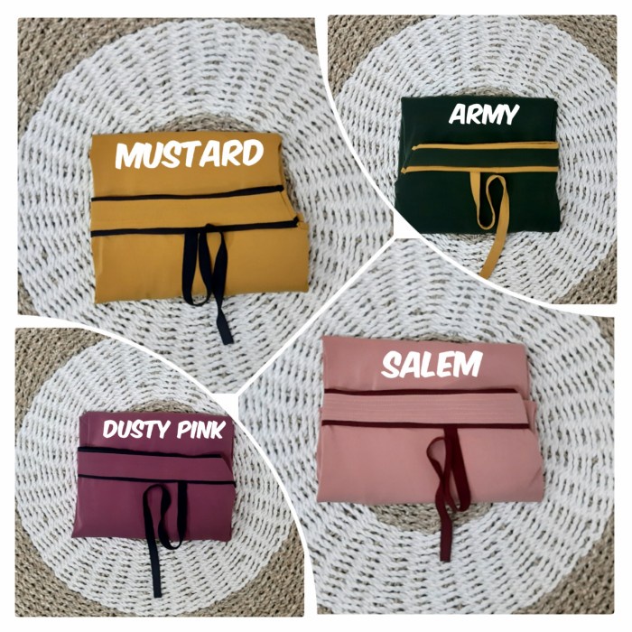 Bergo khimar jersey premium (adem.tebal)tali ikat belakang super jumbo - warna lain TERBARU