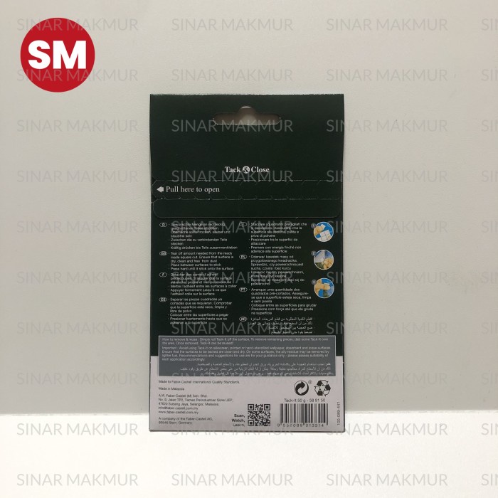 

Tack It Adhesive/Lem Serbaguna Putih 50gr/90pcs FABER CASTELL (PAK) SF6