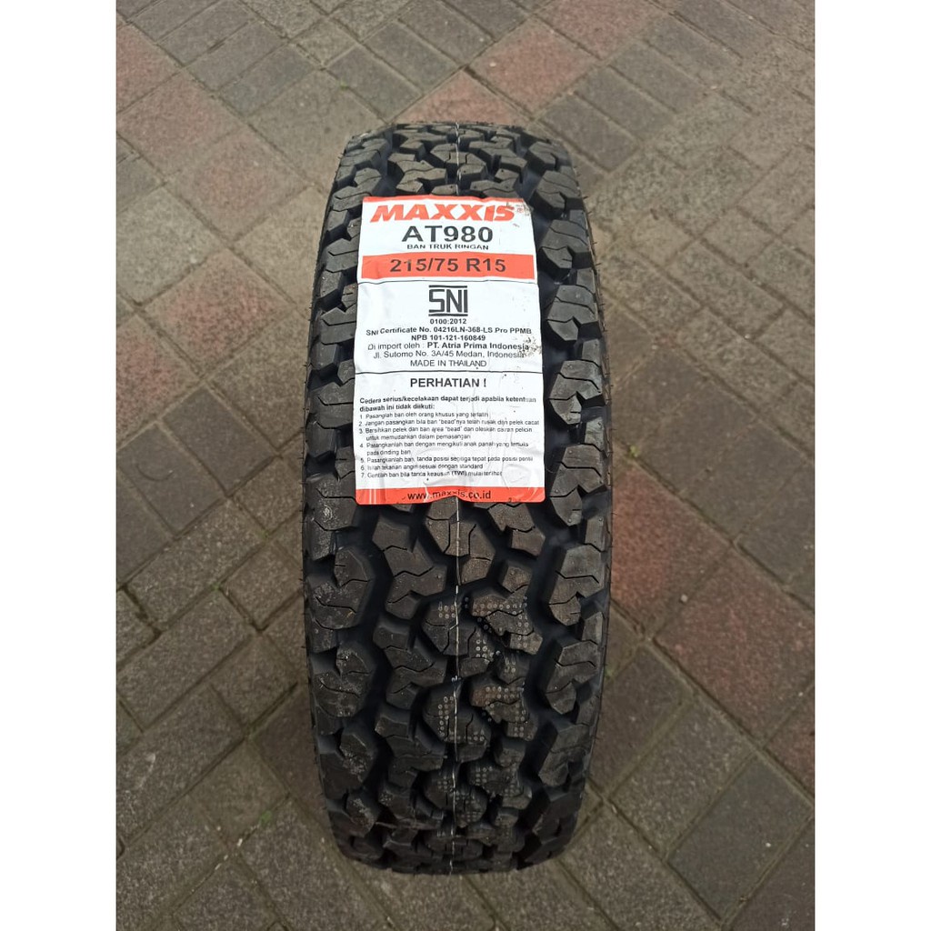 FREE PASANG Ban Mobil Maxxis Bravo AT 980 Ukuran 215/75 R15 Ban Mobil JEEP 4WD  Jimmy Katana 4X4 - B