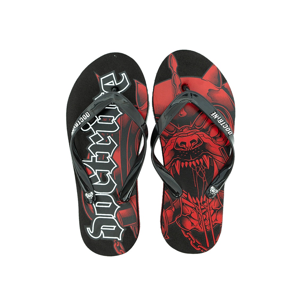 Sandal Jepit Pria Sandal Distro Cowok Sandal Karet Hitam Nod Doctrine NodDoctrine NXD009-0086 Bulldo