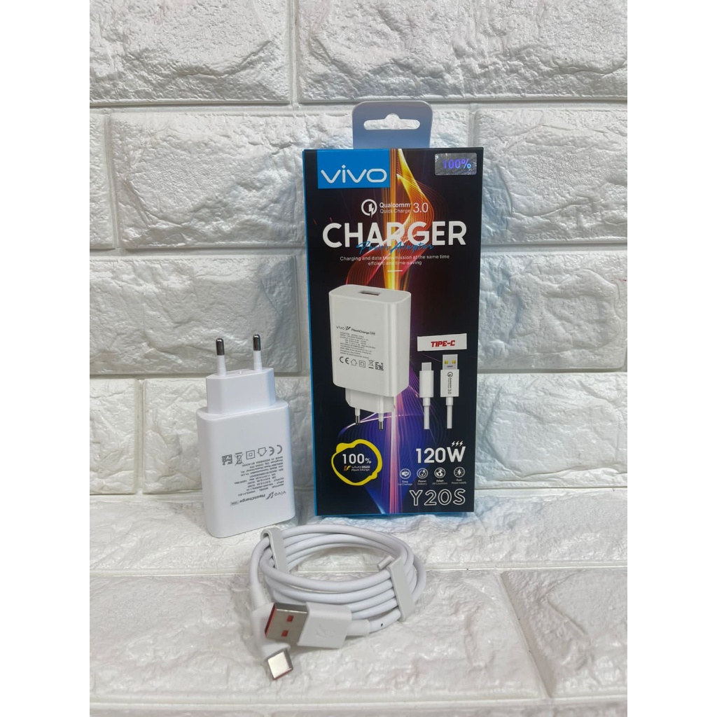 TRAVEL CHARGER VIVO Y20s 120W Support Fast Charging Kompatible Vivo