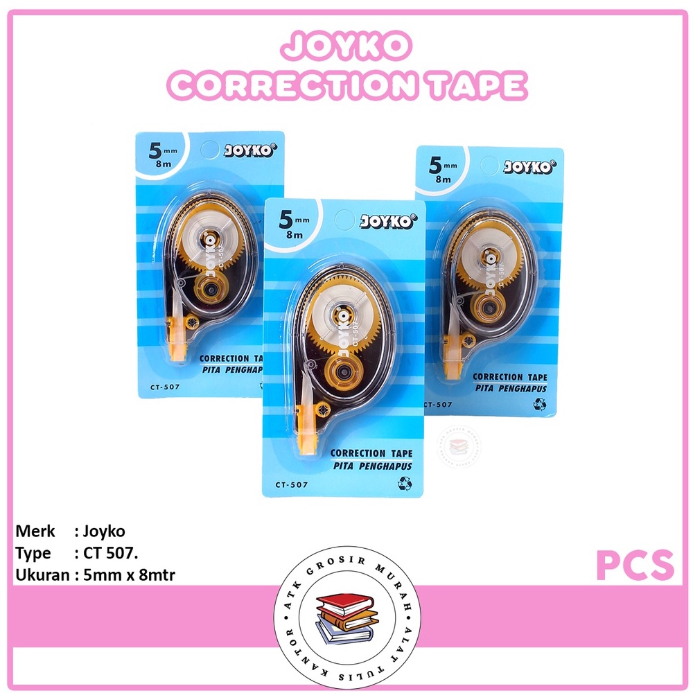 

JOYKO - Correction Tape CT-507 ( 5mm x 8Mtr ) - Pcs