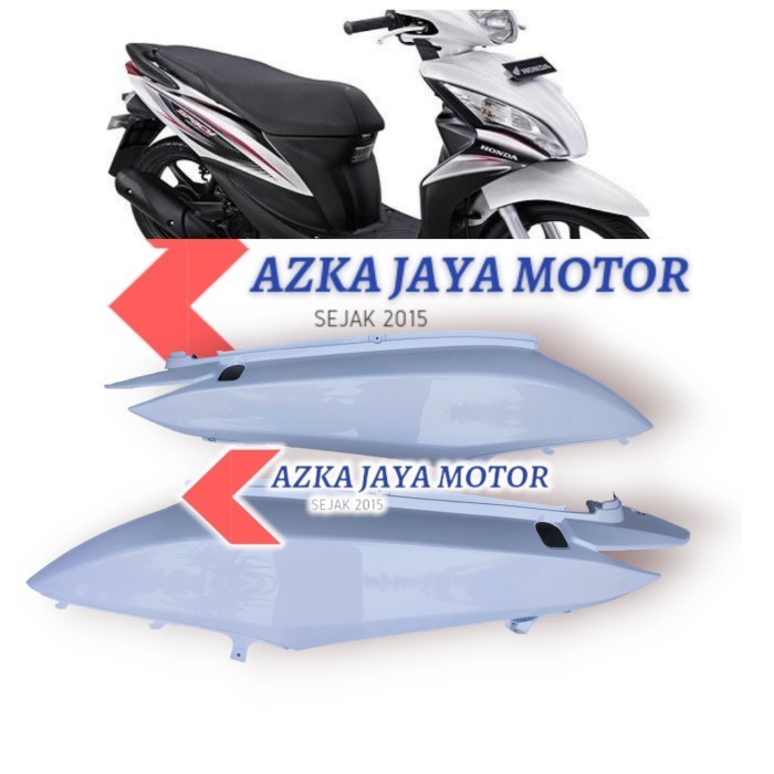 cover body honda spacy putih polos - Putih