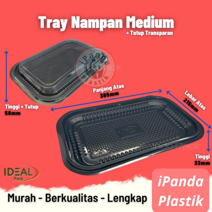 Mika Nampan Sedang / Tray Nampan Plastik M IDEAL @5 Pcs
