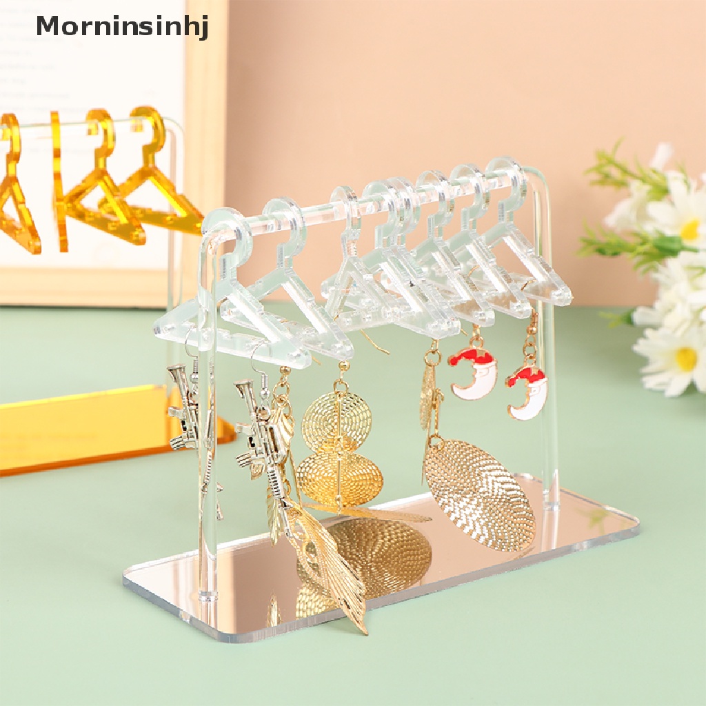 Mornin Gantungan Baju Kreatif Pribadi Bentuk Akrilik Anting Holders Tabletop Jewelry Display Organizers id