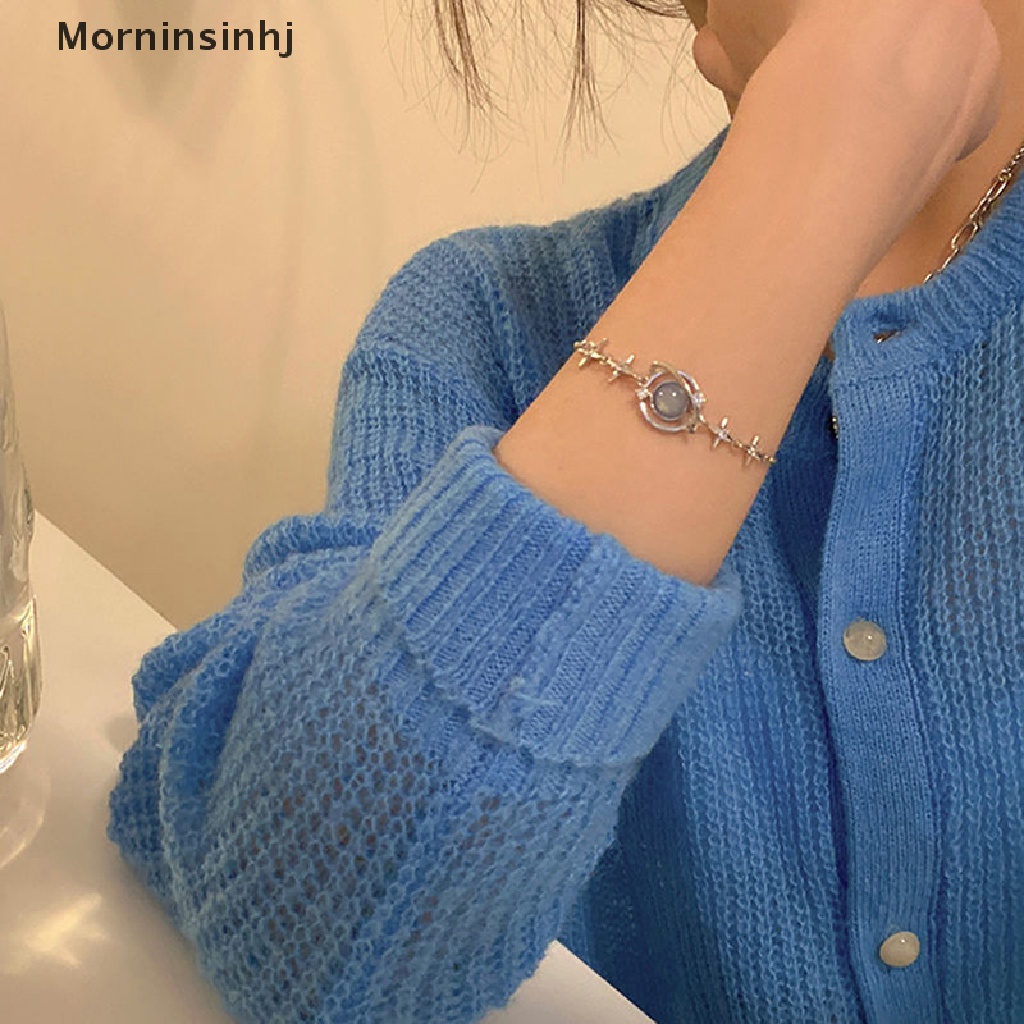 Mornin Ladies Fashion Elegan Opal Space Gelang Indah Lucu Zirkon Starlight Gelang Gelang Pesta Perhiasan Hadiah Untuk Wanita Girs id