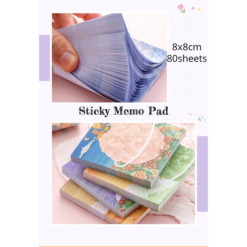 80lembar Pangeran Kecil Memo Pad Pangeran Kecil Yang Lucu Sticky Notes Ins Scrapbooking Hias Sticky Label Lucu Alat Tulis