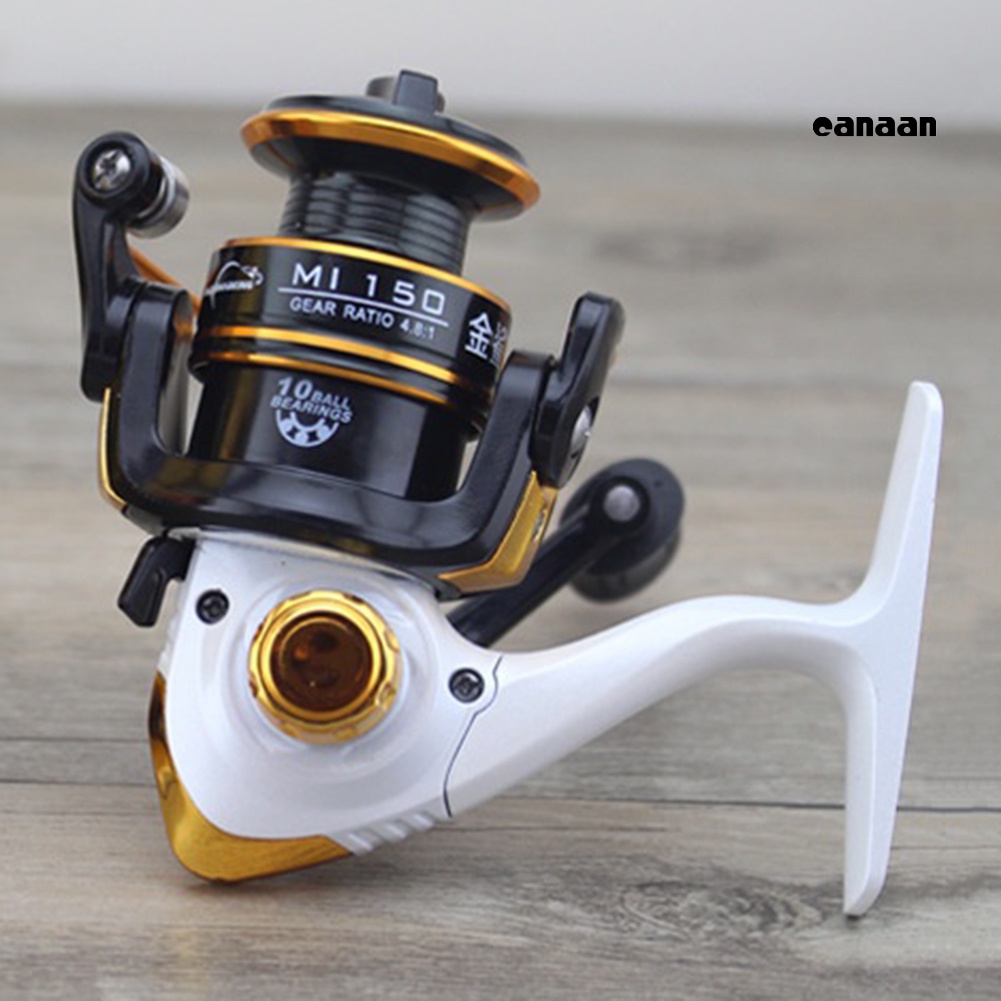 Cnn-mini Gear Ratio 4.8:1 10BB Lengan Lipat Spinning Reel Rock &amp; Lure Fishing Tackle