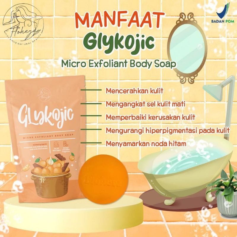 FLOHERA Chroma Bright Body Soap Bar Mencerahkan Kulit Tubuh Melembabkan Secara Alami