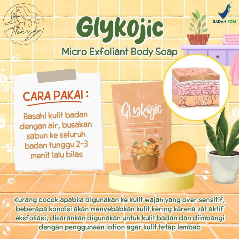 FLOHERA CHROMA BRIGHT BODY SOAP BAR MENCERAHKAN KULIT DENGAN EXTRAK COCONUT &amp; OLIVE OIL