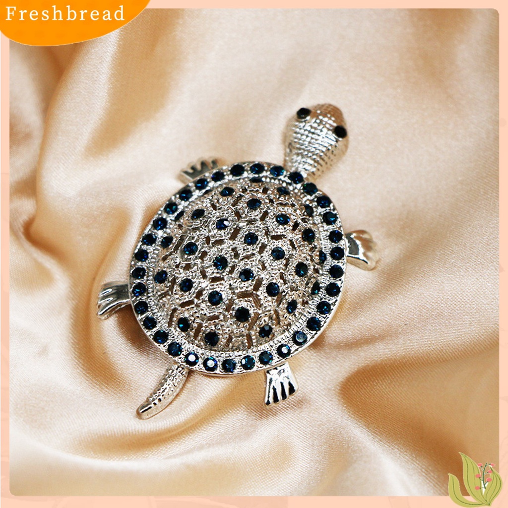 &lt; Freshbread &gt; Pin Bros Bentuk Kreatif Warna Vibrant Menggemaskan Karat Berkilau Hias Alloy Pakaian Syal Turtle Brooch Pin Perhiasan Decor Untuk Wanita