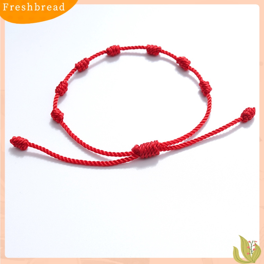 &lt; Freshbread &gt; 7simpul Tali Kuat Unisex Gelang Klasik Adjustable Beruntung Braided Bracelet Perhiasan Aksesoris