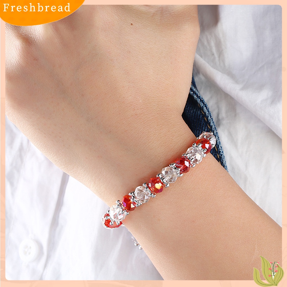 &lt; Freshbread &gt; Elegan Bead Wristband Gelang Bangle Wanita Perhiasan Hadiah Ulang Tahun Anniversary