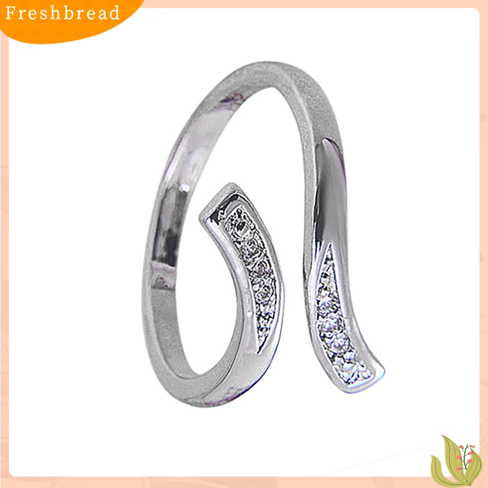 &lt; Freshbread &gt; Hot Fashion Charm Wanita Alami925 Sterling Silver Ukuran Yang Dapat Disesuaikan Cincin