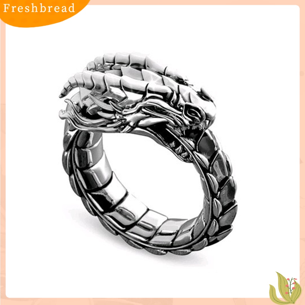 &lt; Freshbread &gt; Cincin Giant Dragon Cincin Naga Keren Unisex Adjustable Untuk Pesta