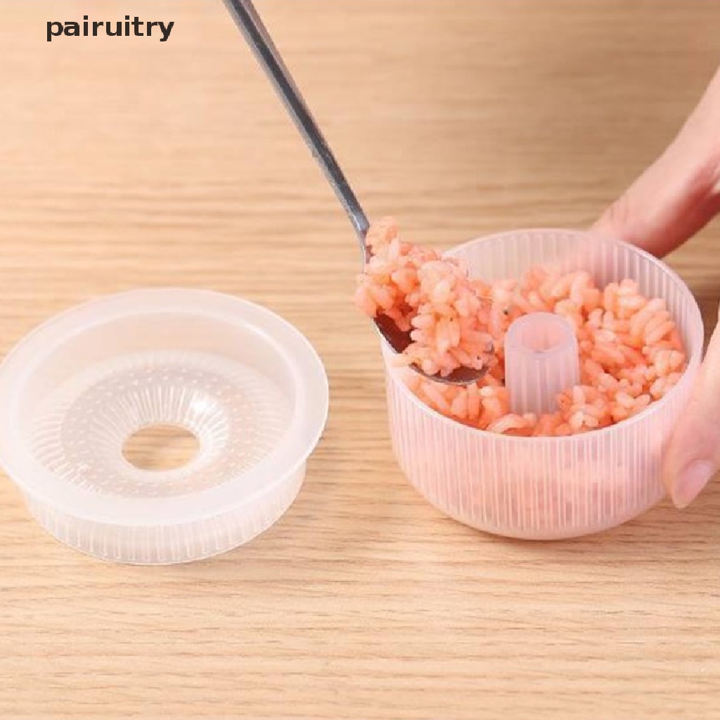 Prt 2PCS Pembuat Bentuk Donat Sushi Kreatif Rice Ball Mold Home Non-Stick Rice Mold PRT