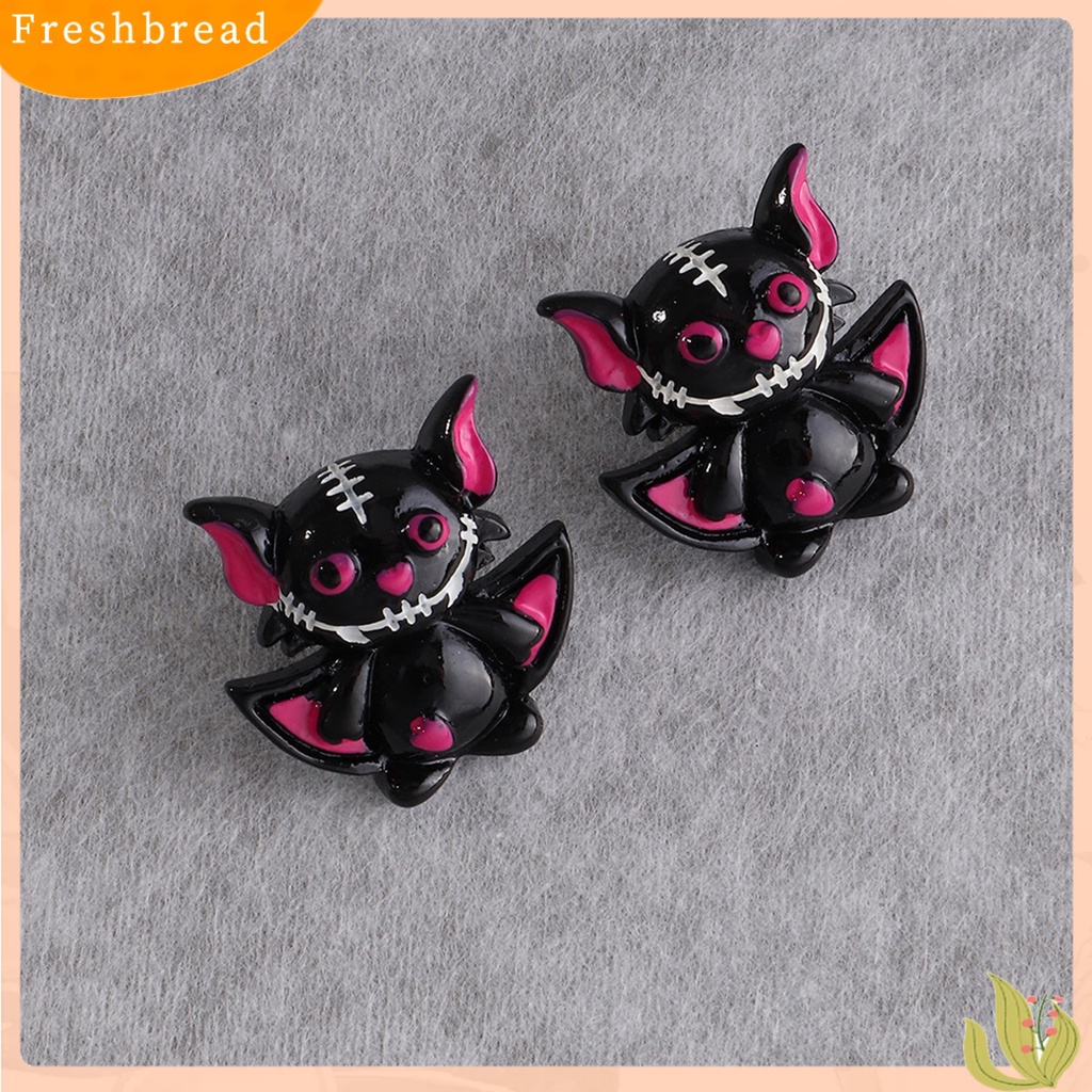 &lt; Freshbread &gt; 1pasang Stud Telinga Bentuk Labu Yang Indah Gaya Halloween Sentuhan Meriah Stud Telinga Fashion Plastik Untuk Pesta