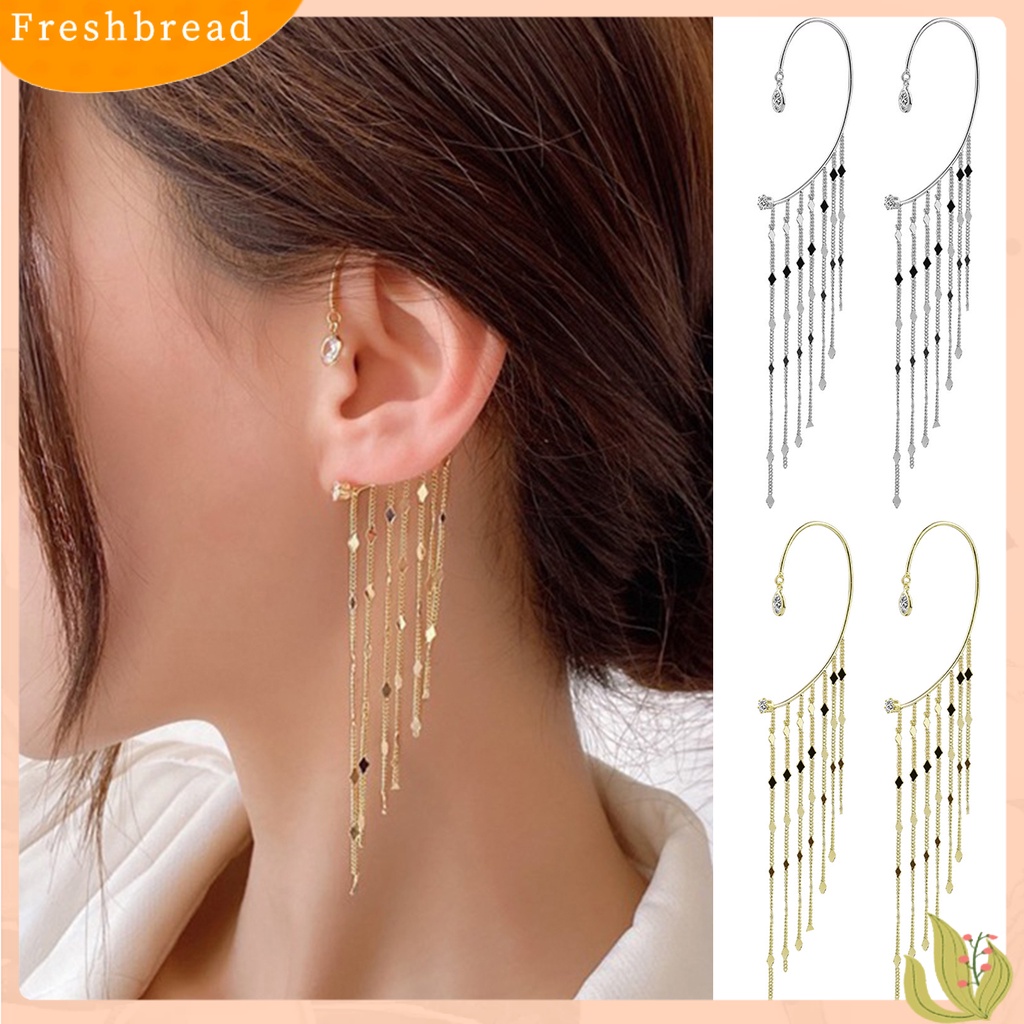 &lt; Freshbread &gt; 1Pc Klip Anting Jumbai Ear Wrap Jenis Perhiasan Berlebihan Manset Telinga Vintage Untuk Pesta