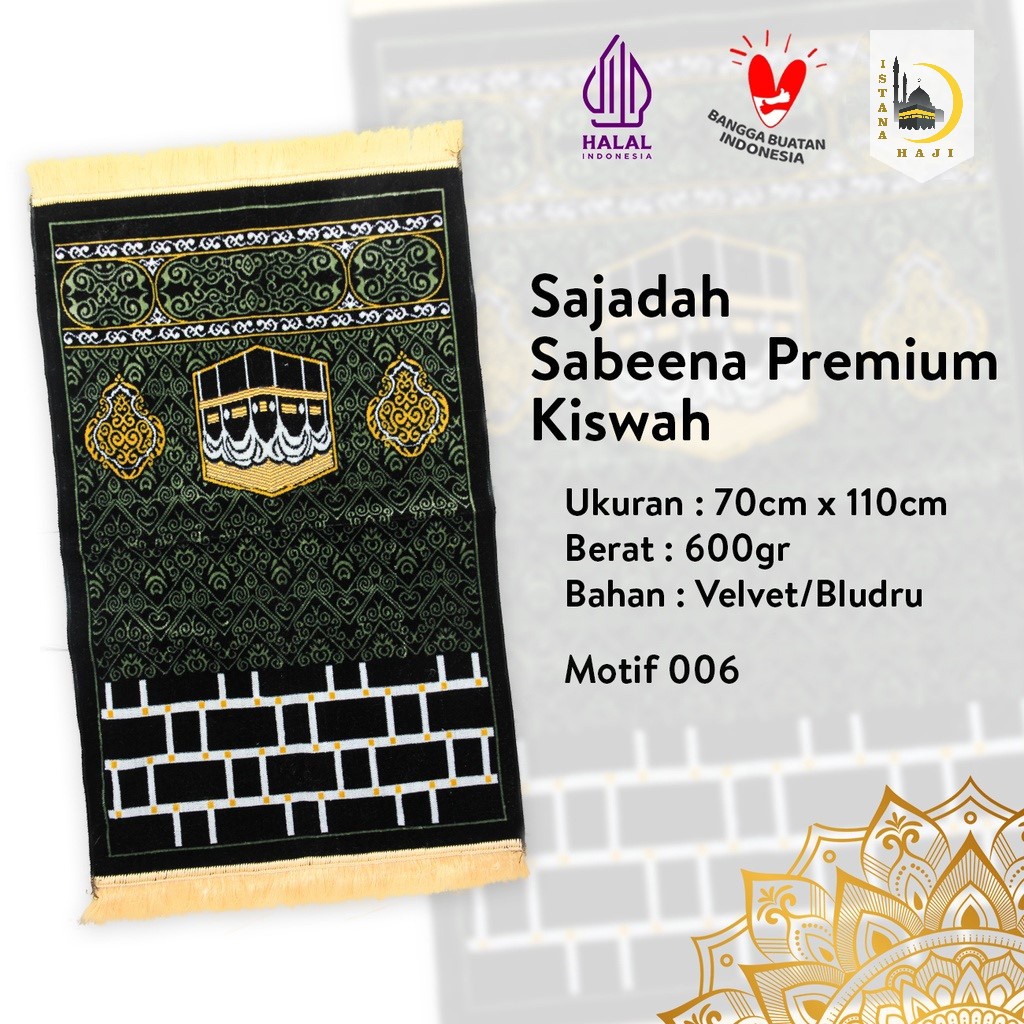 Sajadah Kiswah Premium Sejadah Turki Dewasa